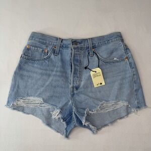 Levi's Premium Women's Shorts 29 Distressed Cutoff Summer Beach NWT